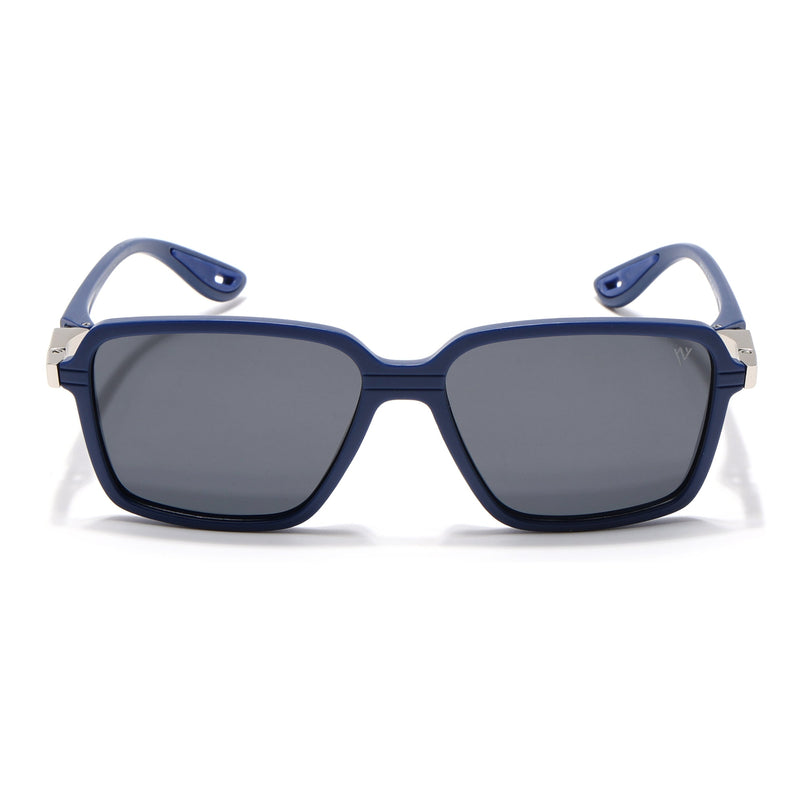 Hydra | Blue Rectangle Polarized Sunglasses | PMG6657