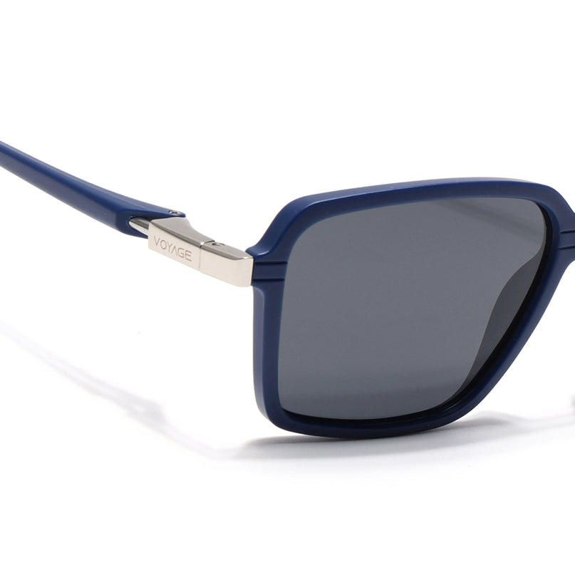 Hydra | Blue Rectangle Polarized Sunglasses | PMG6657