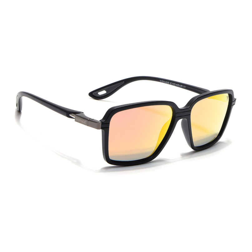 Hydra | Multicolor Reflector Rectangle Polarized Sunglasses | PMG6658