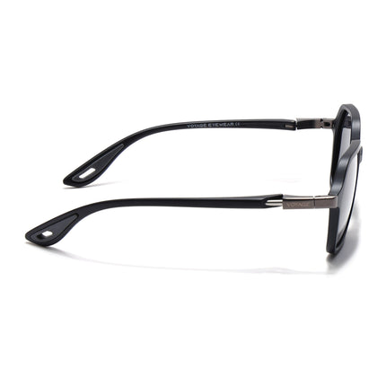EdgeX | Matt Black Hexagon Polarized Sunglasses | PMG6640