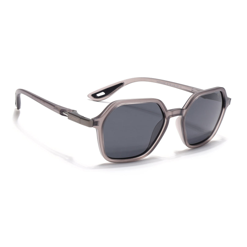 EdgeX | Grey Hexagon Polarized Sunglasses | PMG6641