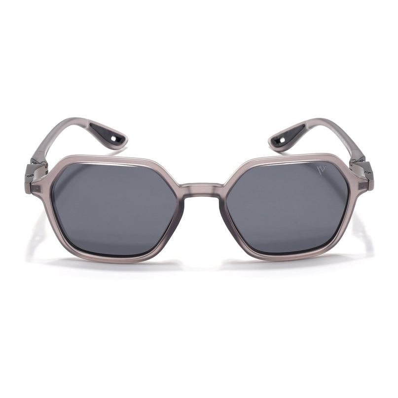 EdgeX | Grey Hexagon Polarized Sunglasses | PMG6641