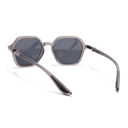 EdgeX | Grey Hexagon Polarized Sunglasses | PMG6641