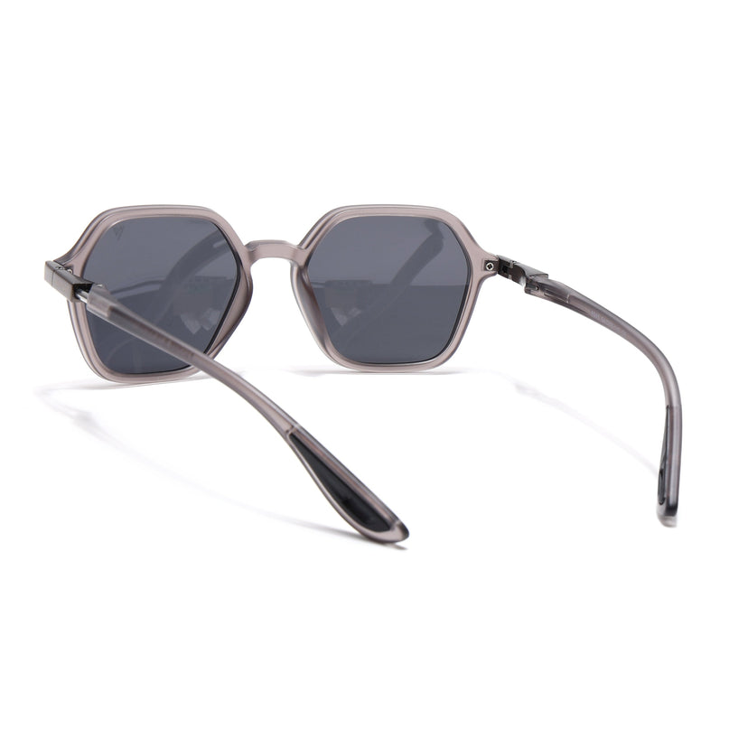EdgeX | Grey Hexagon Polarized Sunglasses | PMG6641