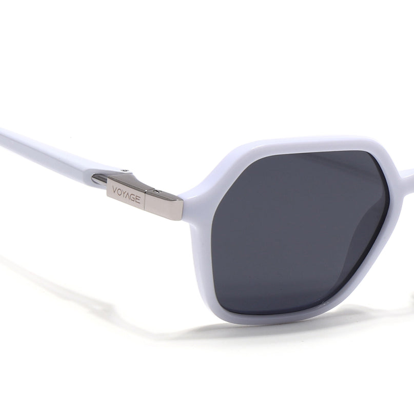 EdgeX | White Hexagon Polarized Sunglasses |  PMG6642