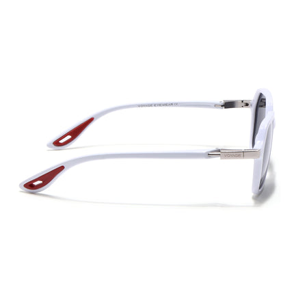 EdgeX | White Hexagon Polarized Sunglasses |  PMG6642