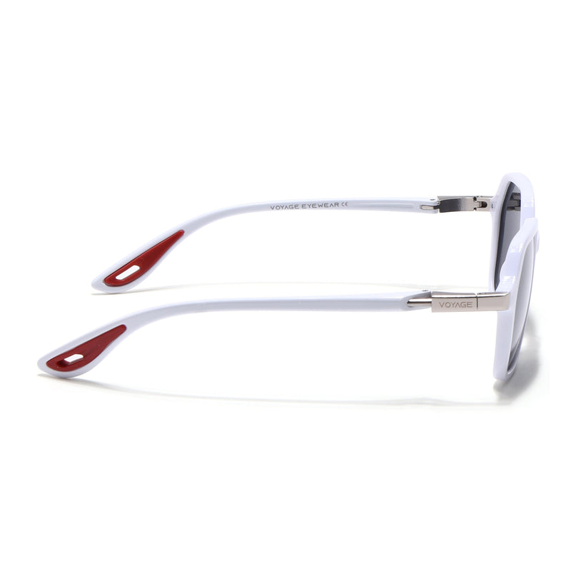 EdgeX | White Hexagon Polarized Sunglasses |  PMG6642
