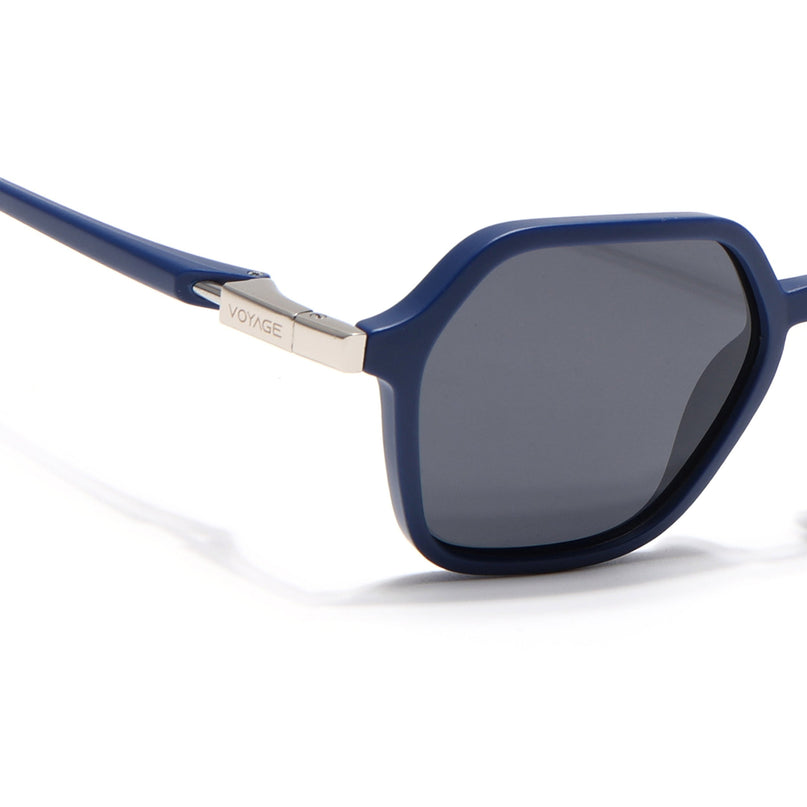 EdgeX | Blue Hexagon Polarized Sunglasses | PMG6643
