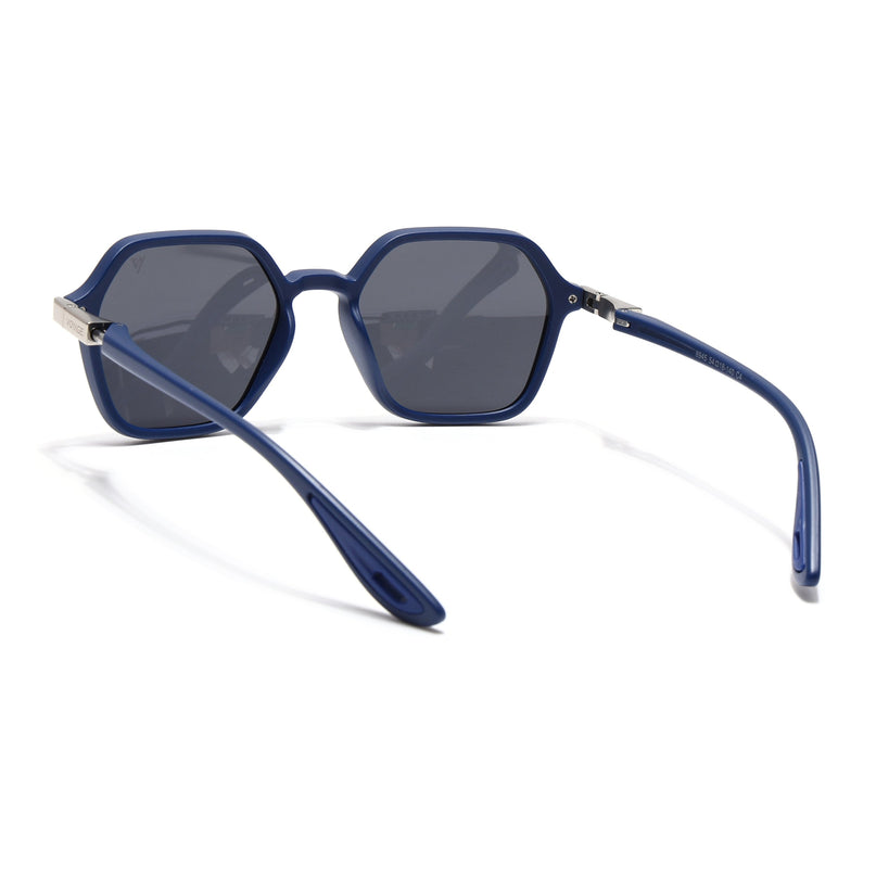 EdgeX | Blue Hexagon Polarized Sunglasses | PMG6643