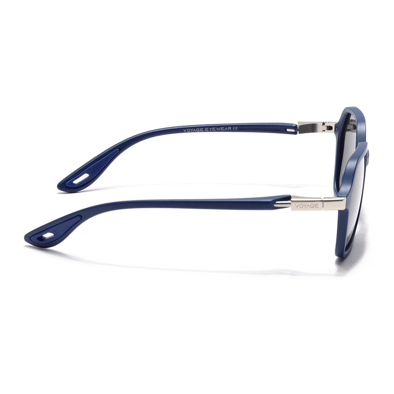 EdgeX | Blue Hexagon Polarized Sunglasses | PMG6643