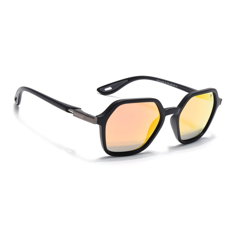 EdgeX | Multicolor Reflector Hexagon Polarized Sunglasses | PMG6644