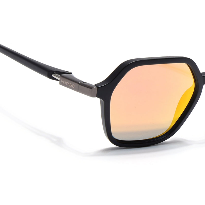 EdgeX | Multicolor Reflector Hexagon Polarized Sunglasses | PMG6644