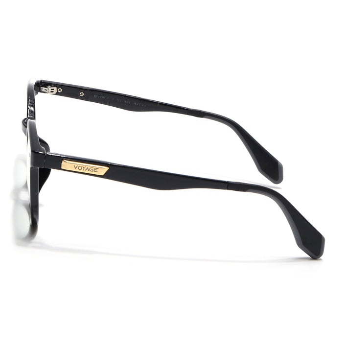 Voyage Exclusive Shine Black Round Eyeglasses for Men & Women - MG4474-C1