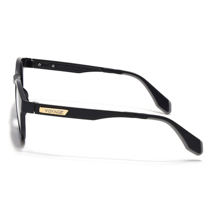 Active Matte Black Round Polarized Sunglasses - PMG4456