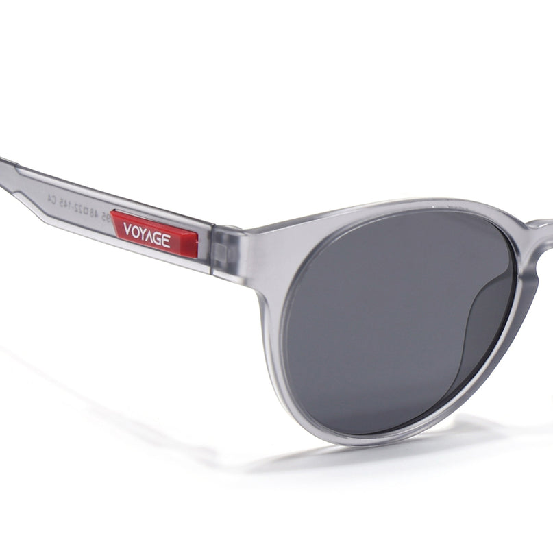 Active Grey Round Polarized Sunglasses - PMG4457