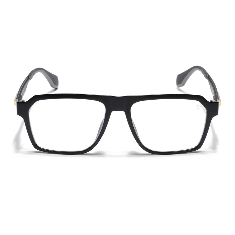 Voyage Exclusive Matt Black Wayfarer Eyeglasses for Men & Women - MG4453-C1