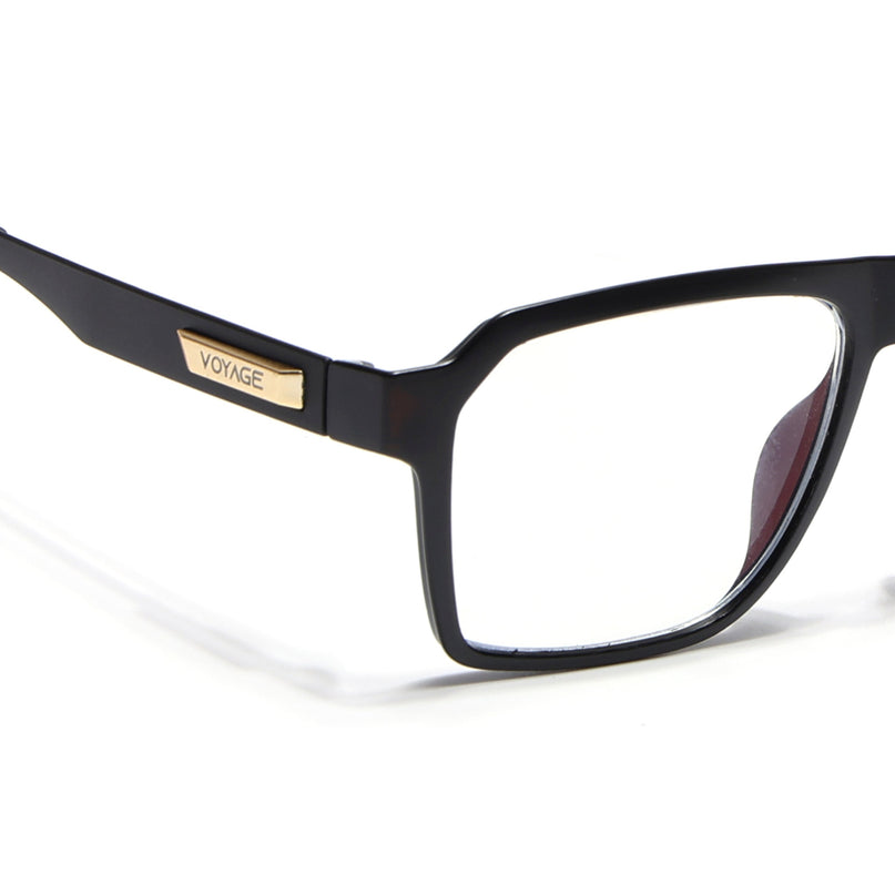 Voyage Exclusive Matt Black Wayfarer Eyeglasses for Men & Women - MG4453-C1