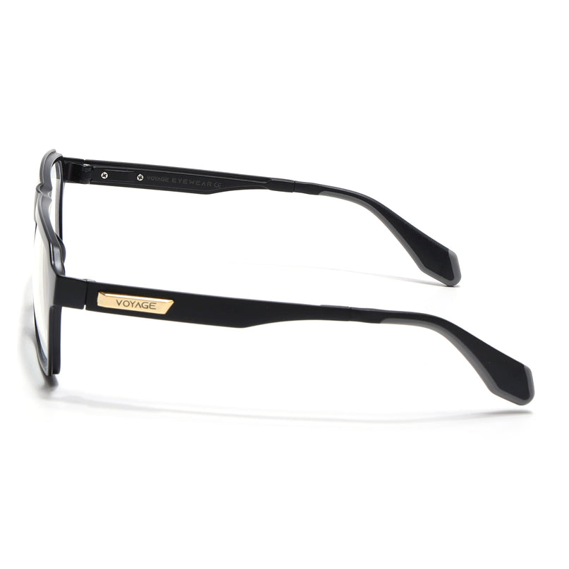 Voyage Exclusive Matt Black Wayfarer Eyeglasses for Men & Women - MG4453-C1