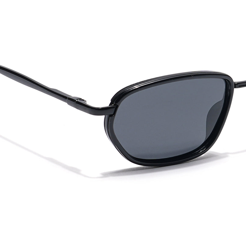 Marshall | Black Unisex Polarized Sunglasses | Black Lens - PMG6050