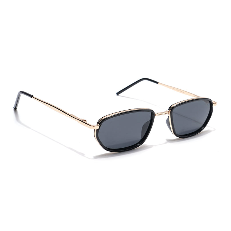 Marshall | Golden Unisex Polarized Sunglasses | Black Lens - PMG6095