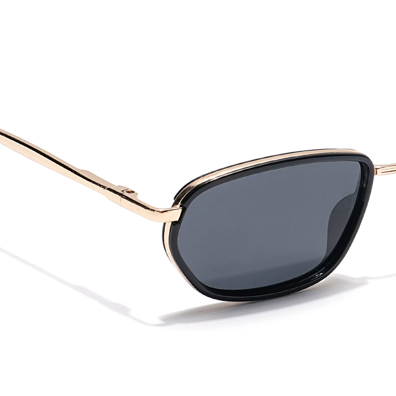 Marshall | Golden Unisex Polarized Sunglasses | Black Lens - PMG6095