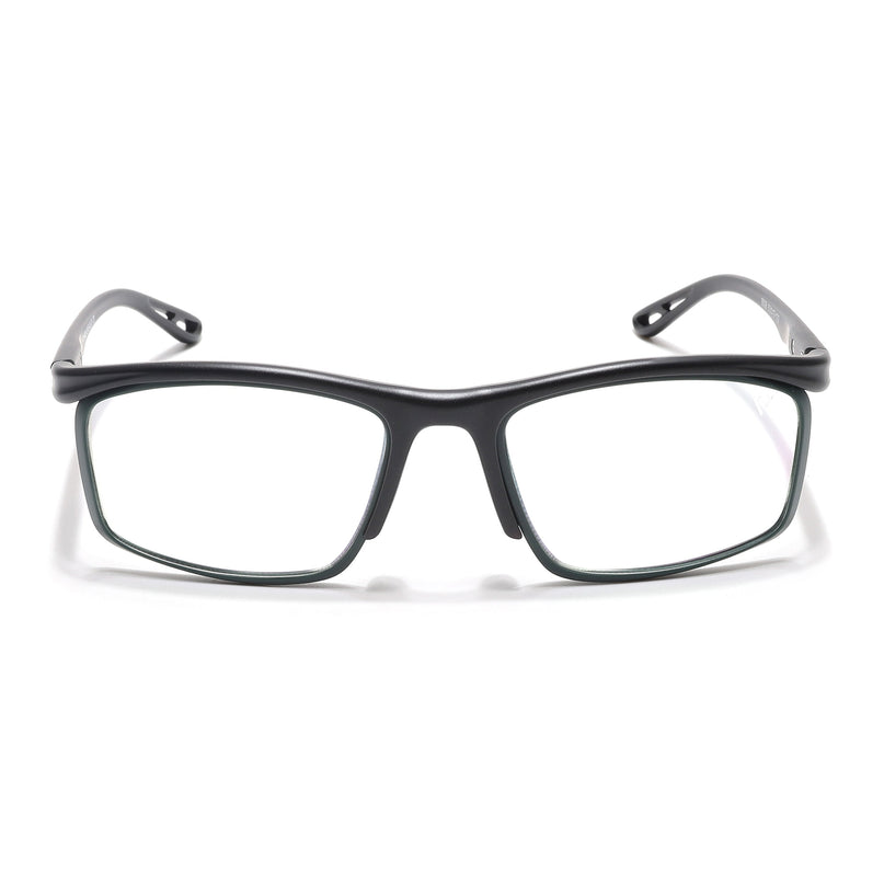 Voyage Select Black & Olive Wrap Around Eyeglasses for Men & Women - SLMG6494-C1