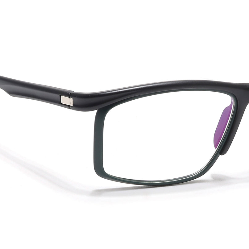 Voyage Select Black & Olive Wrap Around Eyeglasses for Men & Women - SLMG6494-C1