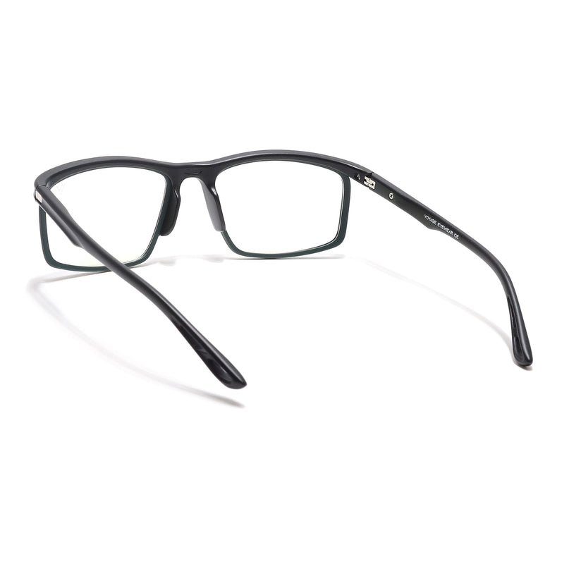 Voyage Select Black & Olive Wrap Around Eyeglasses for Men & Women - SLMG6494-C1