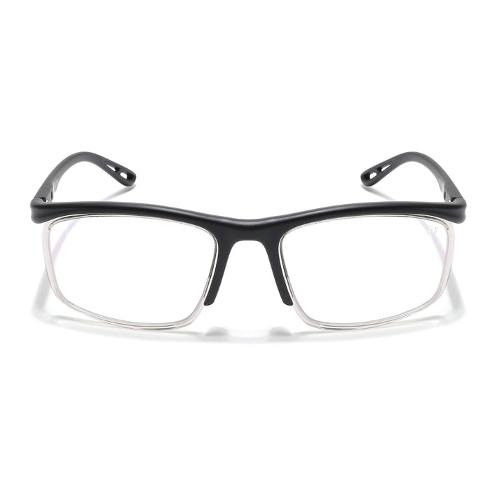 Voyage Select Black & Transparent Wrap Around Eyeglasses for Men & Women - SLMG6495-C2