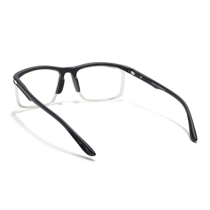 Voyage Select Black & Transparent Wrap Around Eyeglasses for Men & Women - SLMG6495-C2