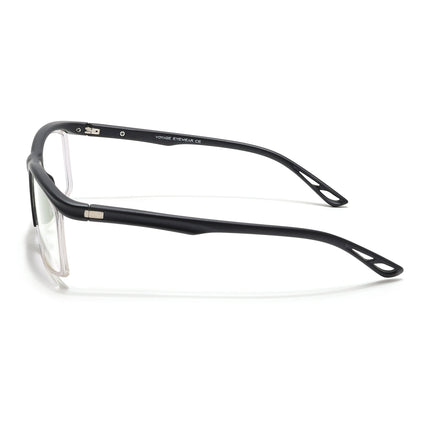 Voyage Select Black & Transparent Wrap Around Eyeglasses for Men & Women - SLMG6495-C2