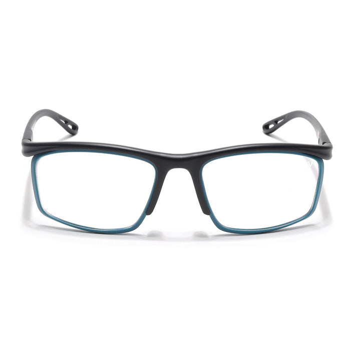 Voyage Select Black & Blue Wrap Around Eyeglasses for Men & Women - SLMG6496-C3
