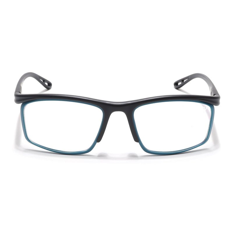 Voyage Select Black & Blue Wrap Around Eyeglasses for Men & Women - SLMG6496-C3