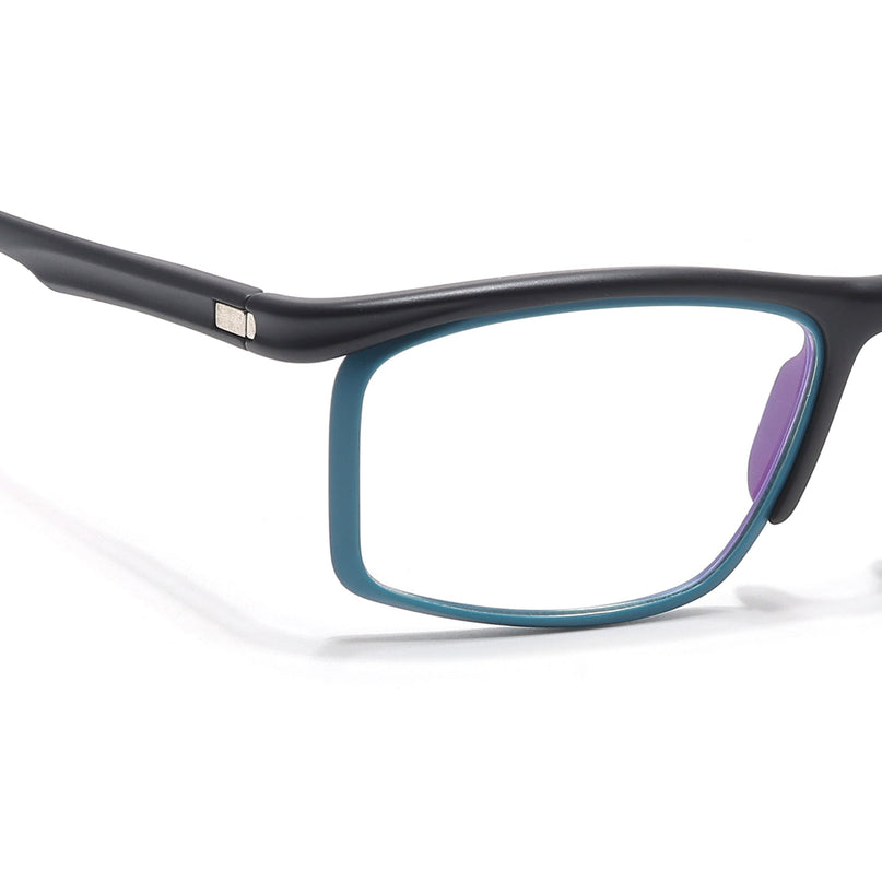 Voyage Select Black & Blue Wrap Around Eyeglasses for Men & Women - SLMG6496-C3