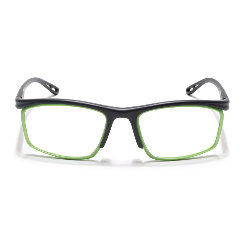 Voyage Select Black & Green Wrap Around Eyeglasses for Men & Women - SLMG6497-C4