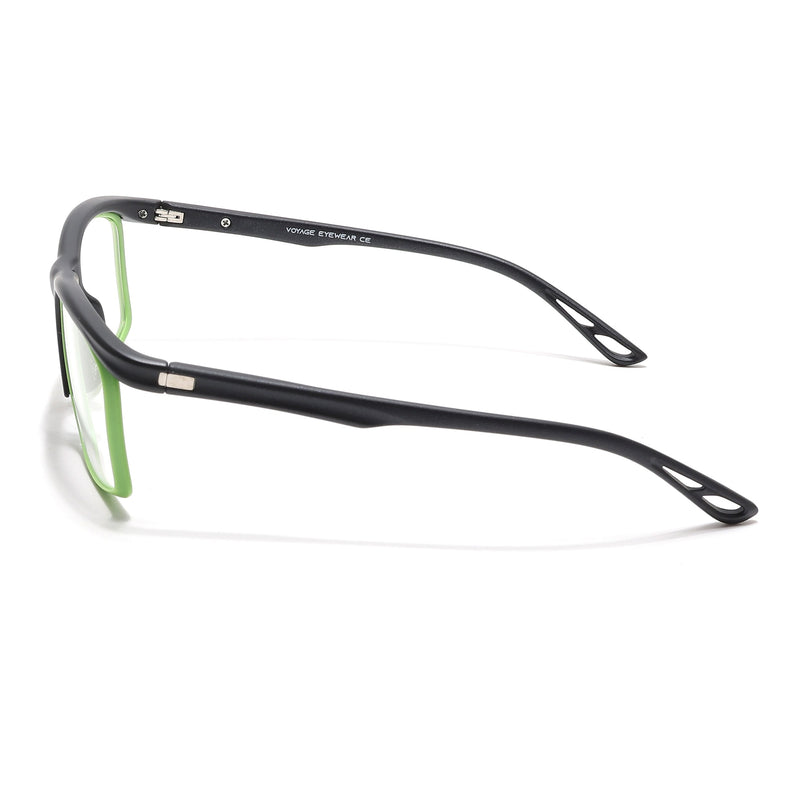 Voyage Select Black & Green Wrap Around Eyeglasses for Men & Women - SLMG6497-C4