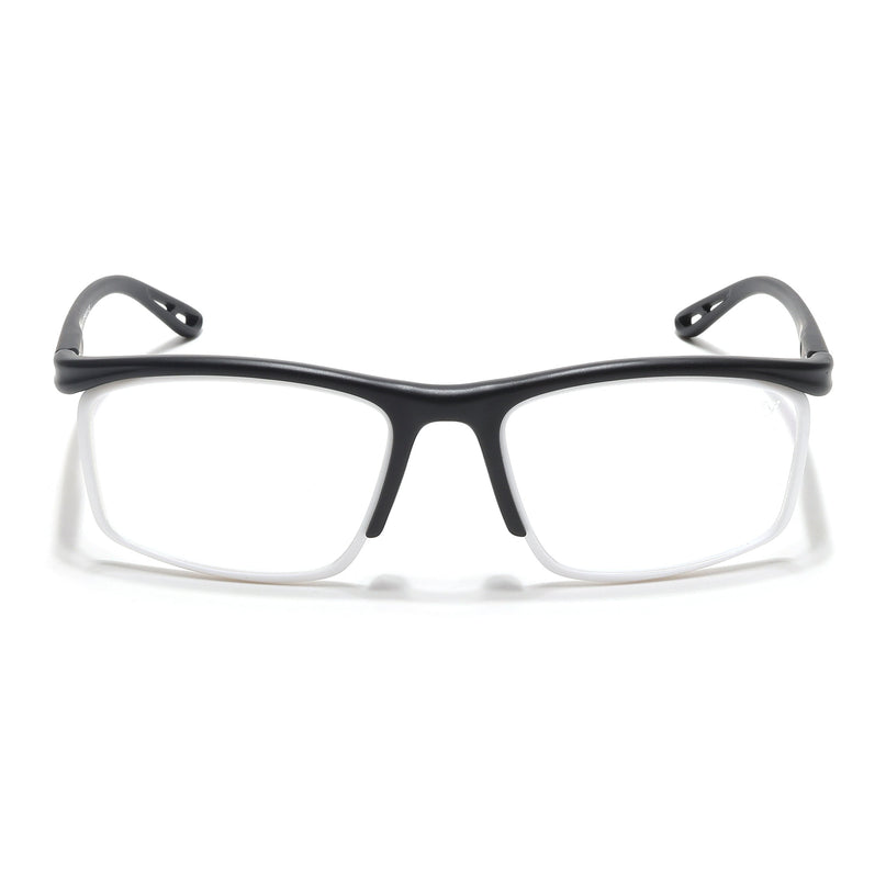 Voyage Select Black & White Wrap Around Eyeglasses for Men & Women - SLMG6498-C5