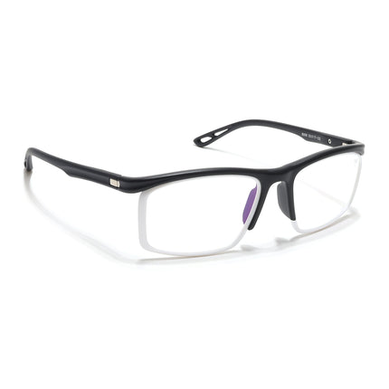 Voyage Select Black & White Wrap Around Eyeglasses for Men & Women - SLMG6498-C5