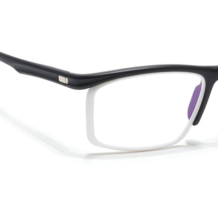 Voyage Select Black & White Wrap Around Eyeglasses for Men & Women - SLMG6498-C5