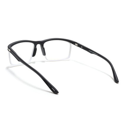 Voyage Select Black & White Wrap Around Eyeglasses for Men & Women - SLMG6498-C5