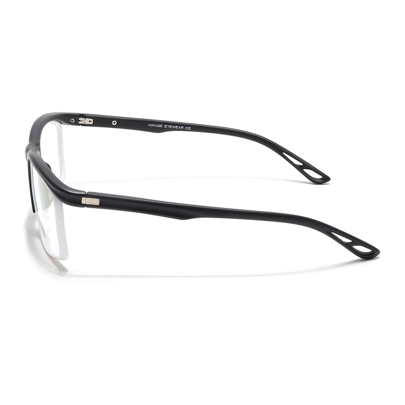 Voyage Select Black & White Wrap Around Eyeglasses for Men & Women - SLMG6498-C5