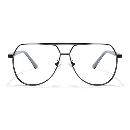 Eyejack Photochromic Black Aviator Eyeglasses for Men & Women (9008CL738-C1)