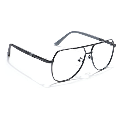 Eyejack Photochromic Black Aviator Eyeglasses for Men & Women (9008CL738-C1)