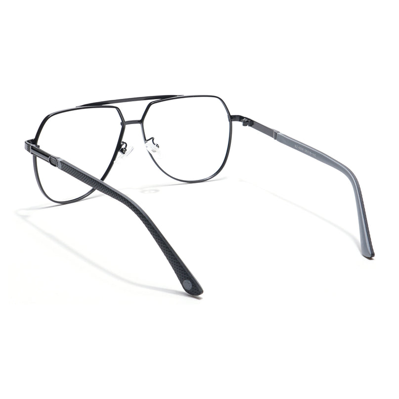 Eyejack Photochromic Black Aviator Eyeglasses for Men & Women (9008CL738-C1)