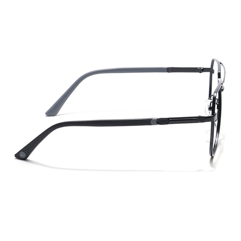 Eyejack Photochromic Black Aviator Eyeglasses for Men & Women (9008CL738-C1)