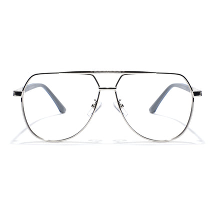 Eyejack Photochromic Silver Aviator Eyeglasses for Men & Women (9008CL739-C2)