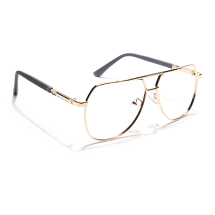 Eyejack Photochromic Golden Aviator Eyeglasses for Men & Women (9008CL740-C3)