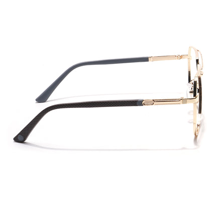 Eyejack Photochromic Golden Aviator Eyeglasses for Men & Women (9008CL740-C3)