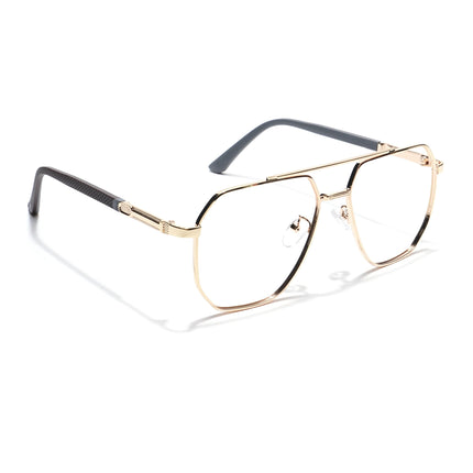 Eyejack Photochromic Golden Wayfarer Eyeglasses for Men & Women (9009CL743-C3)