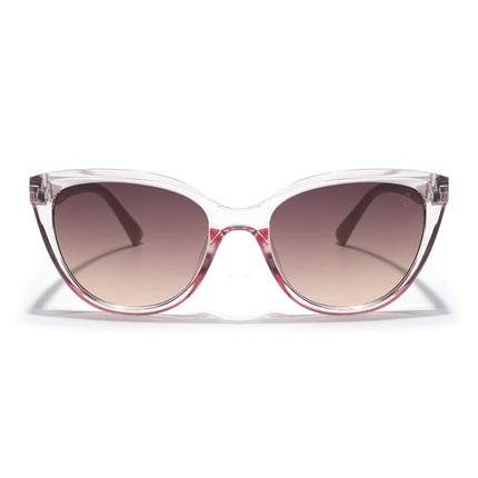Eyejack Transparent Pink Cateye Sunglasses for Women (90151CL761)